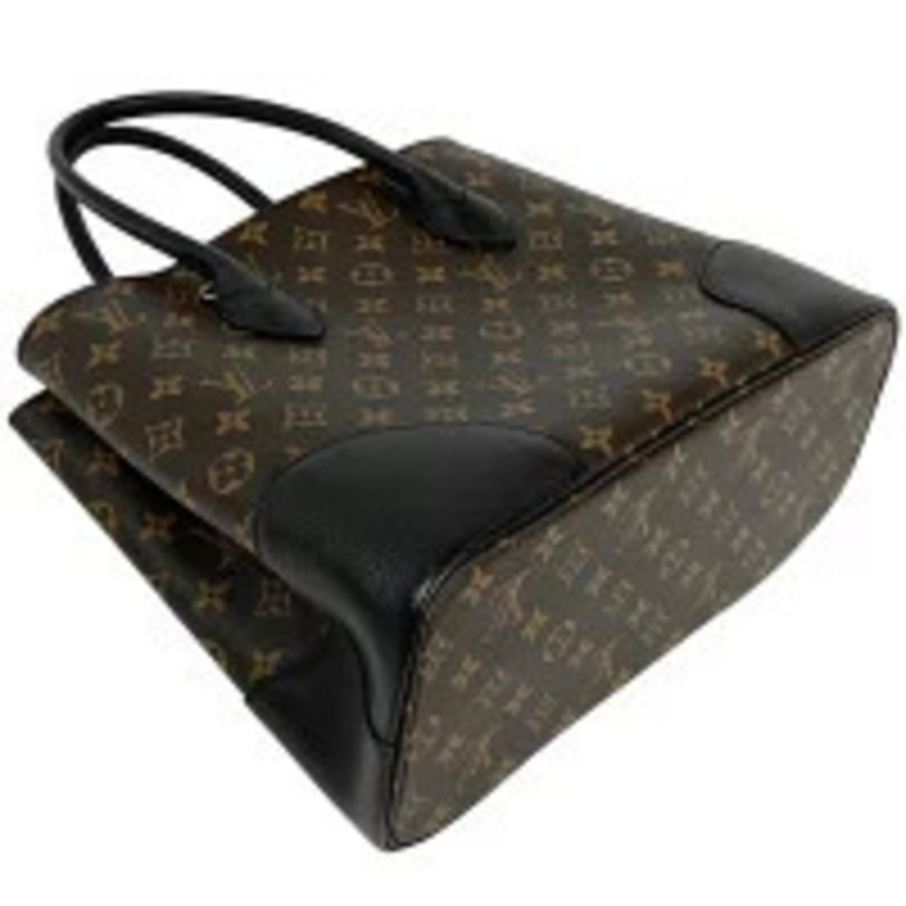 Louis Vuitton Black Bag Monogram Noir Brown Shoulder Handbag Flandrin